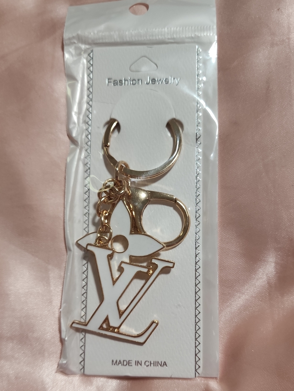 Gold Fashion Inspired Keychain Charm - Women Accessories